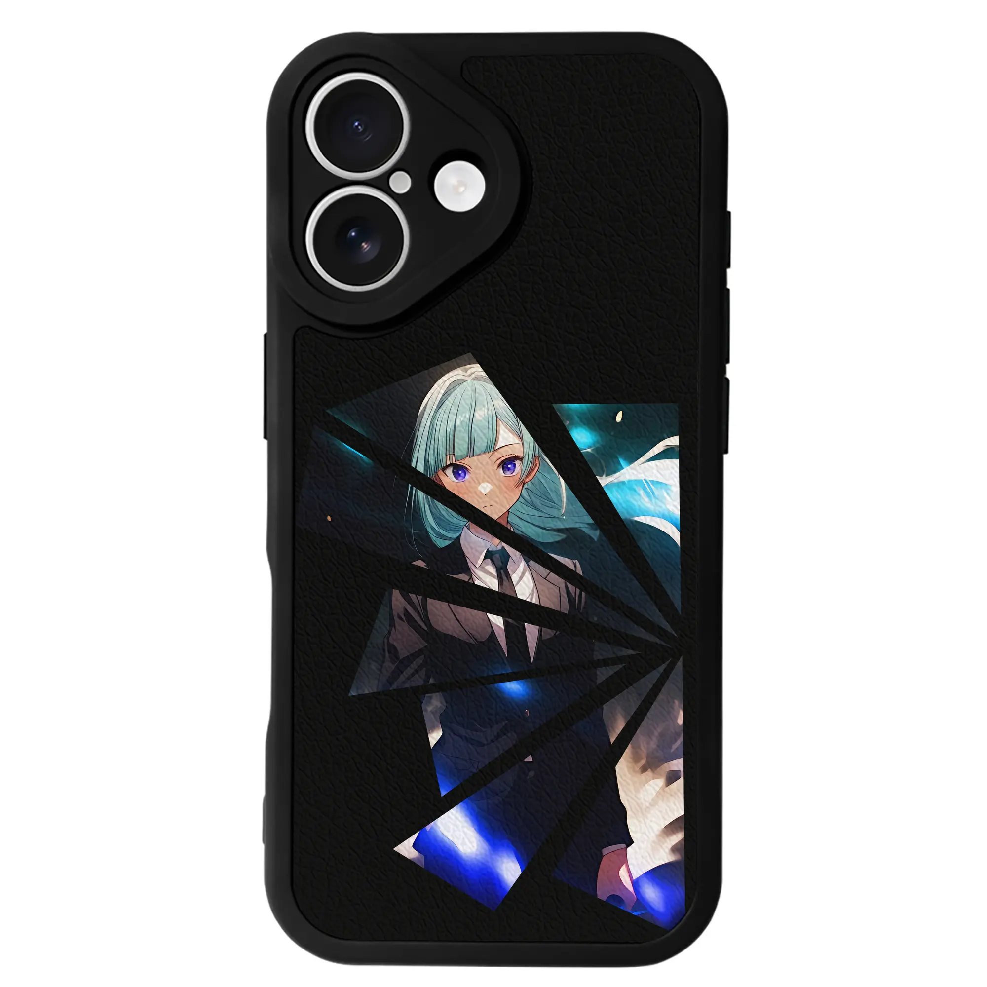 呪術廻戦 グッズ,三輪 霞 - IPhone 16シリーズ対応 ・ シリコンスマホケース ・ レザー調 ・ 高精度フィット ・ 耐衝撃 ・ ワイヤレス充電対応 ・ 精密カット